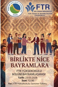 Fizik Tedavi ve Rehabilitasyon Yüksekokulu’nda Bayramlaşma Programı Gerçekleştirildi